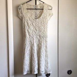 Cream Lace Kimchi Blue Dress
